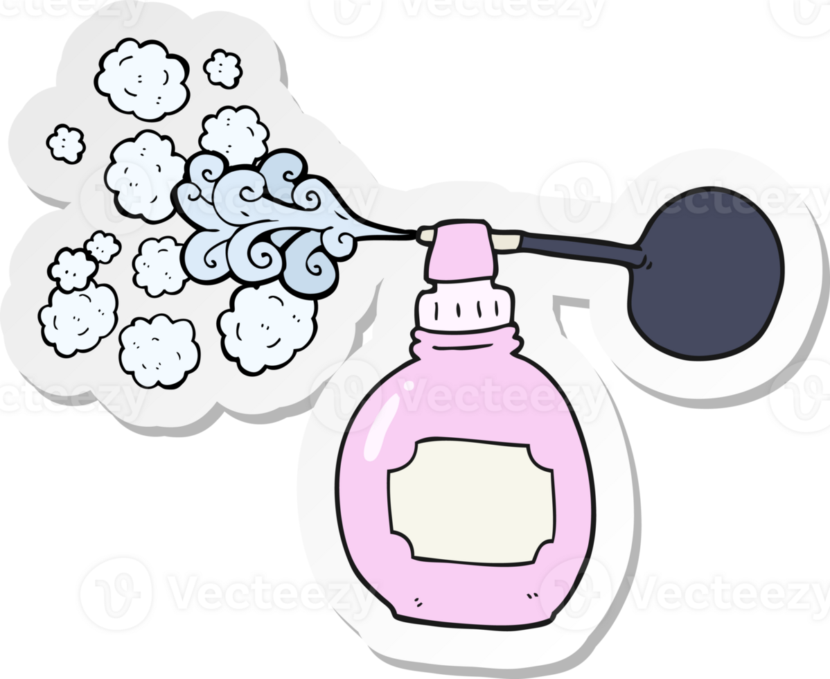 sticker of a cartoon perfume bottle png