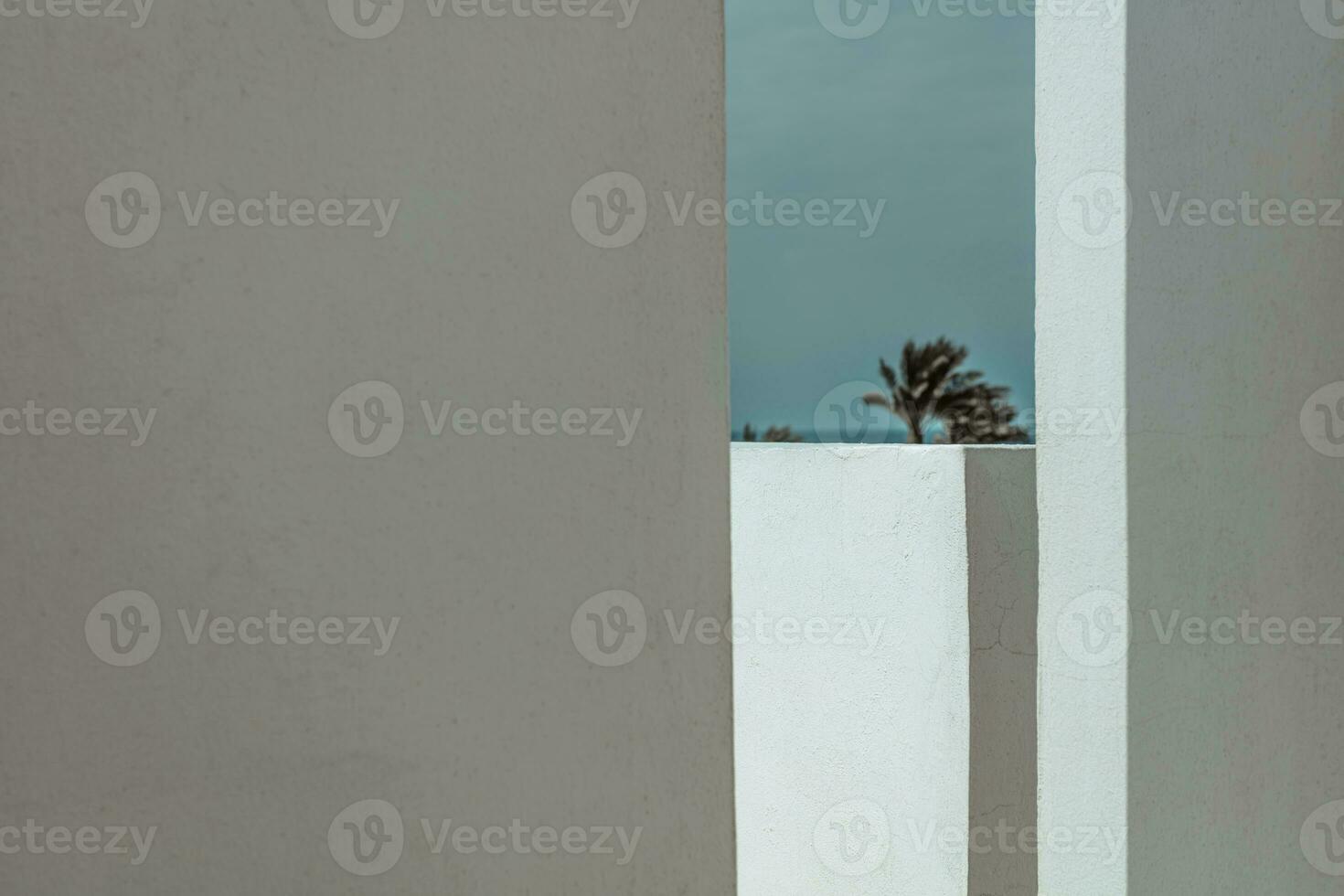 Minimalism in architecture design of a building photo