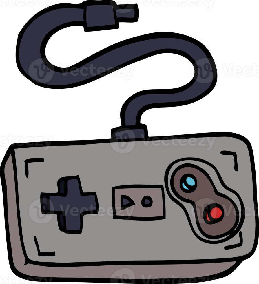 cartoon doodle game controller png