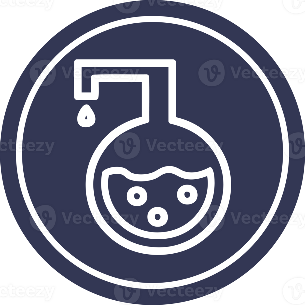 science experiment circular icon png