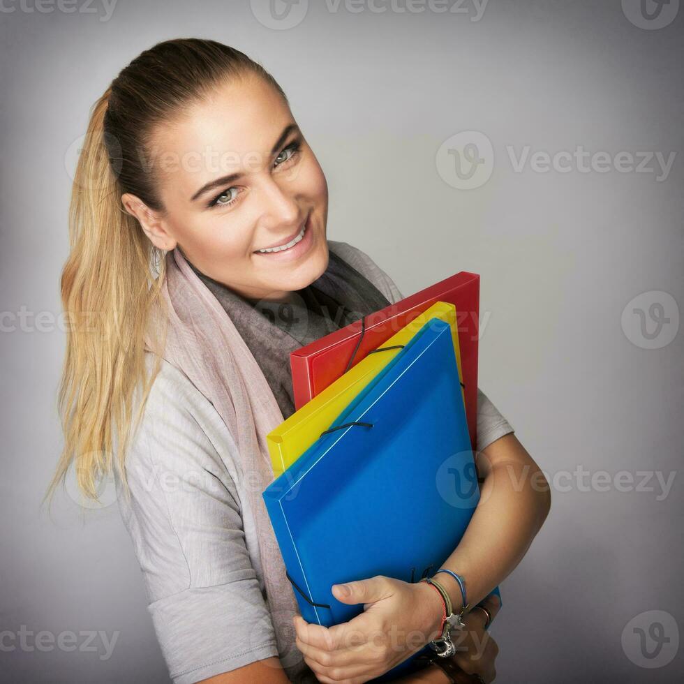 Happy student portrait photo