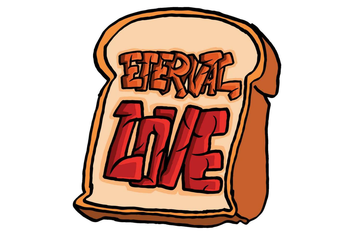 Valentine Item Vector - Bread Eternal Love