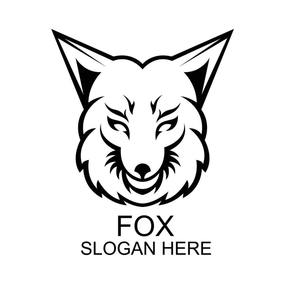 fox mascot design esport illustration vector