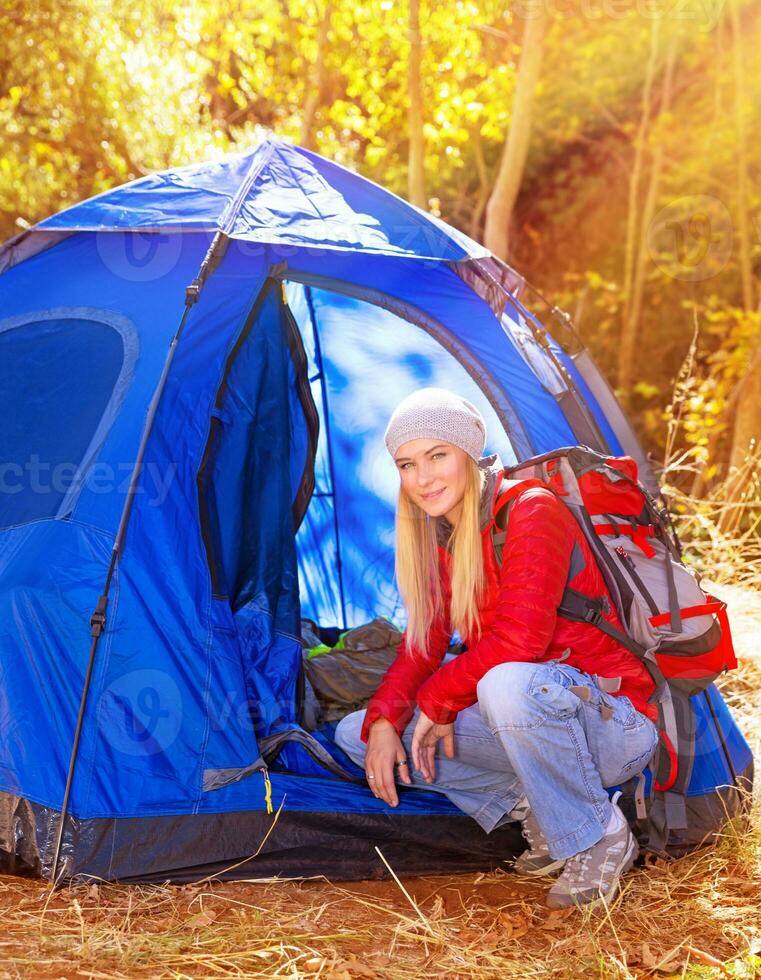 Relaxation in the camp photo