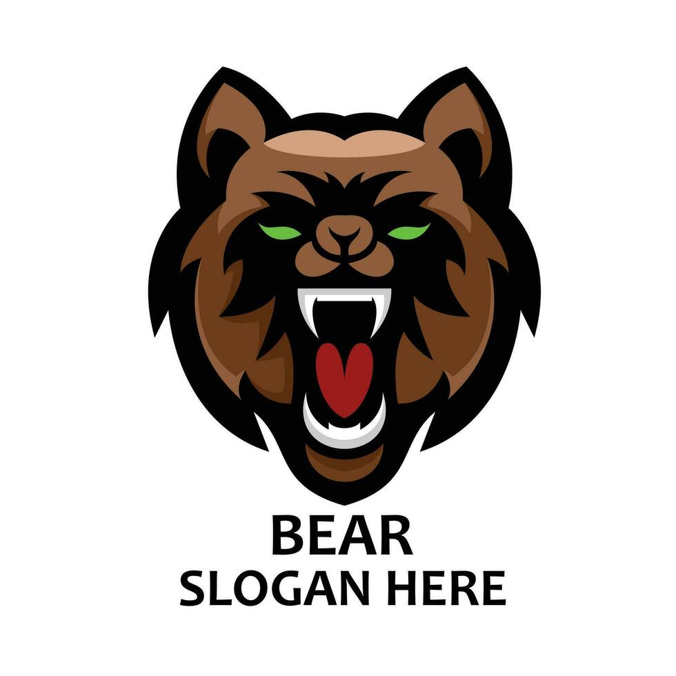 oso mascota diseño deporte ilustración vector