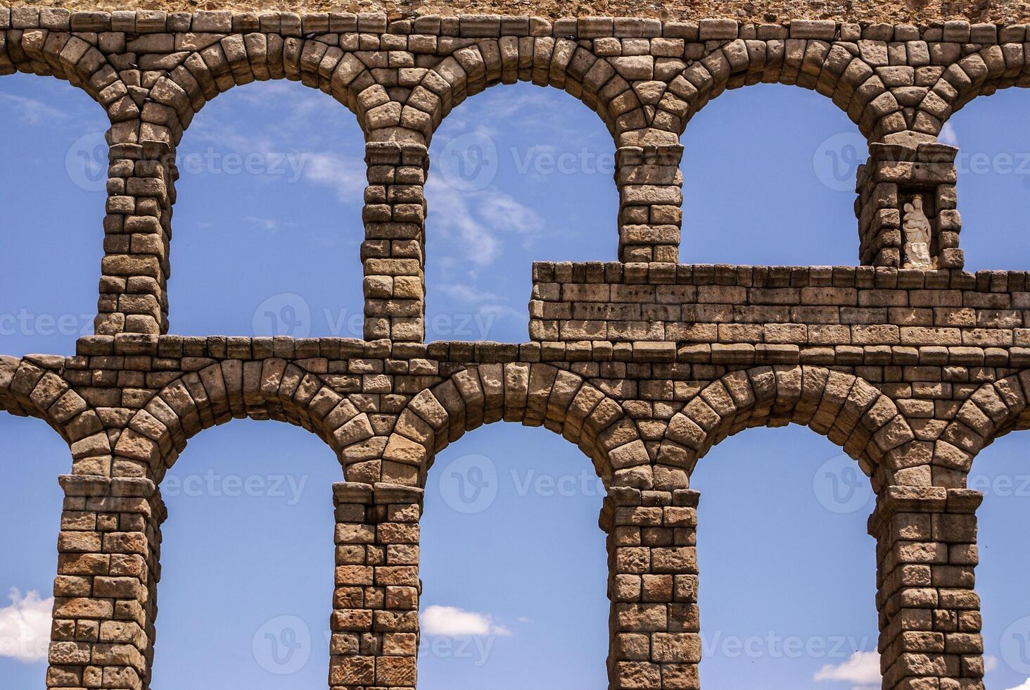 Aqueduct in Segovia, Castilla y Leon, Spain. photo