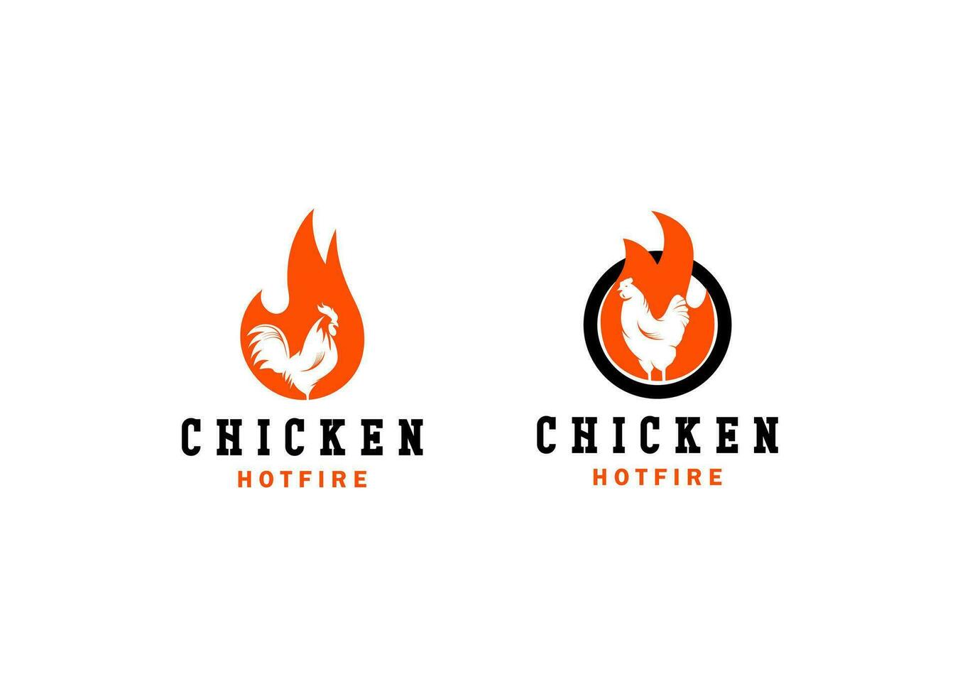 rustic fire chicken logo, hen flame hot symbol vector icon illustration, modern gradient logo , fast food restaurant app icon