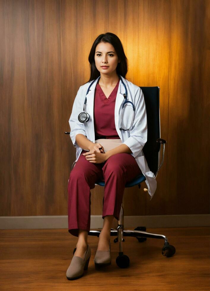 AI generated Doctor from the future concept by Ai Generator photo