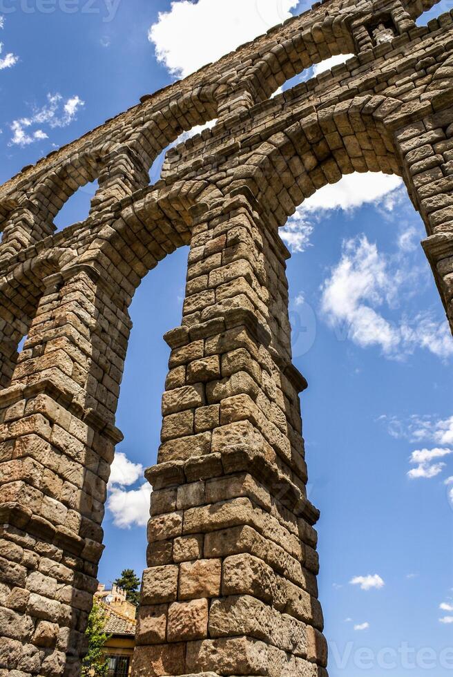 Aqueduct in Segovia, Castilla y Leon, Spain. photo