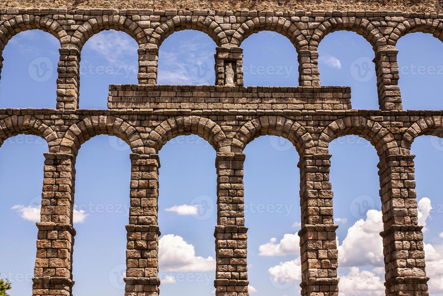 Aqueduct in Segovia, Castilla y Leon, Spain. photo