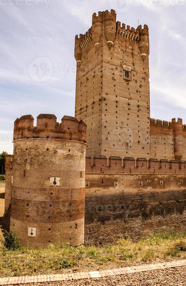 castillo de el mota en medina del campo,valladolid,españa foto