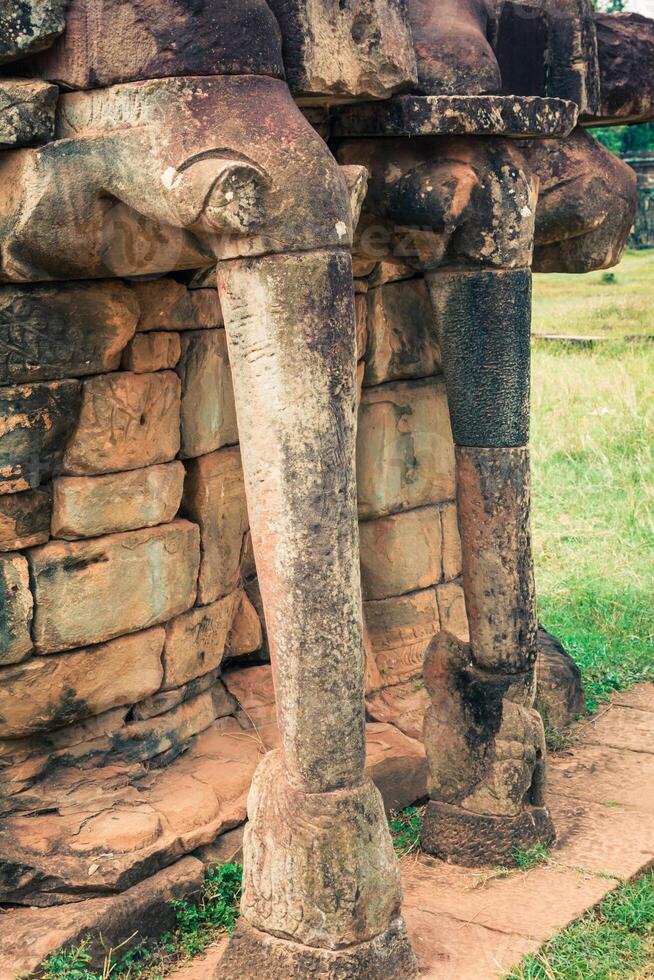 terraza de el elefantes, angkor Thom, siem recoger, Camboya foto