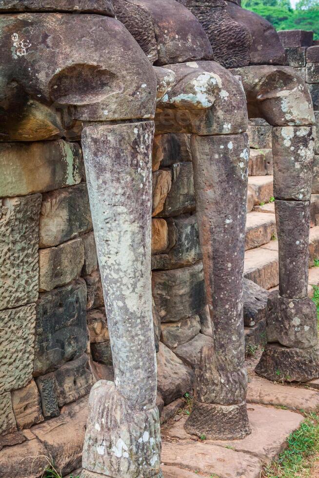 terraza de el elefantes, angkor Thom, siem recoger, Camboya foto