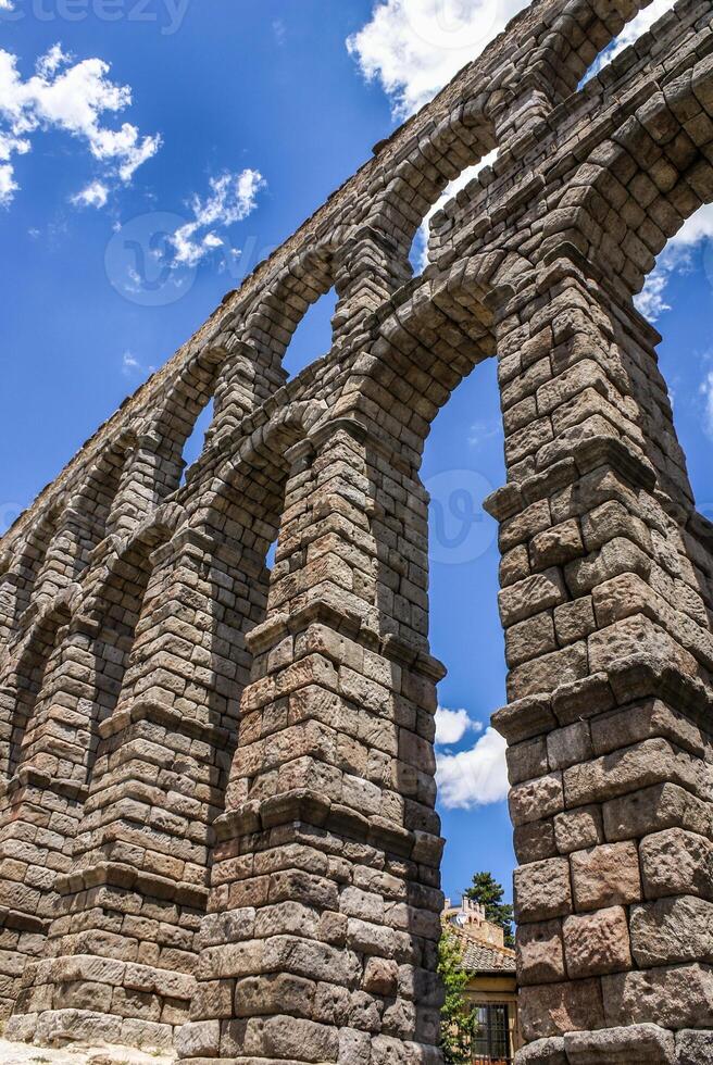 Aqueduct in Segovia, Castilla y Leon, Spain. photo