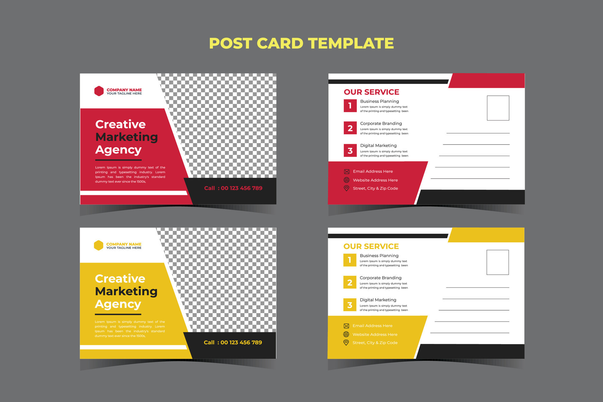 business-post-card-template-design-36457901-vector-art-at-vecteezy