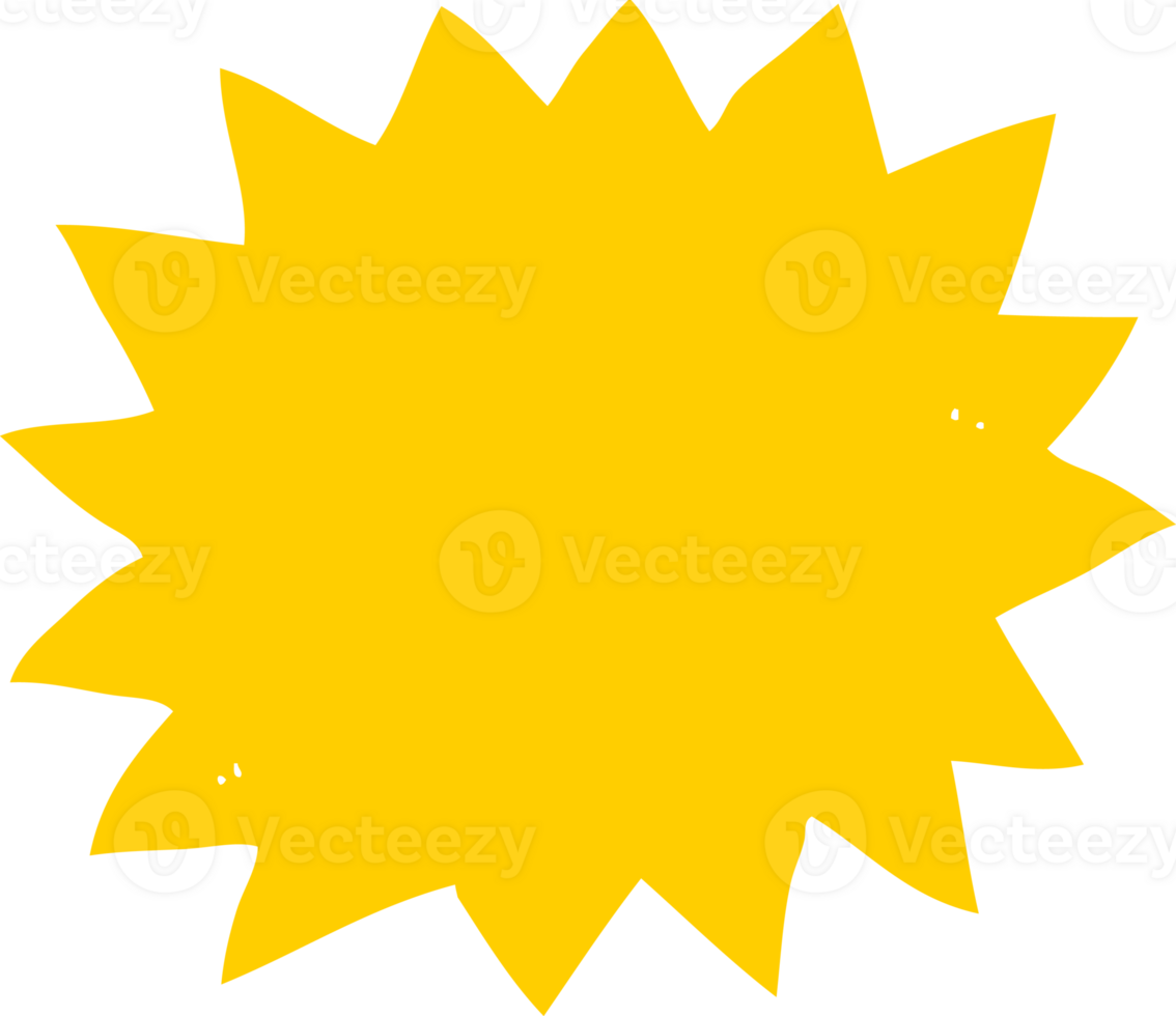 flat color illustration of a cartoon explosion png