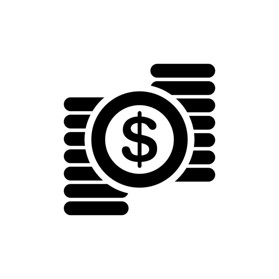 Money vector icon. Bank illustration sign. Dollar symbol. Finance logo.