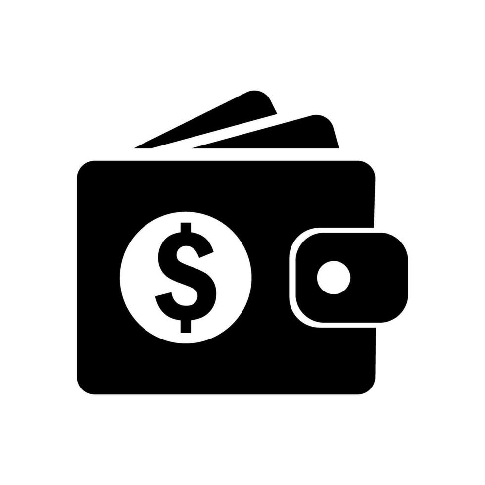 dinero vector icono. banco ilustración signo. dólar símbolo. Finanzas logo.