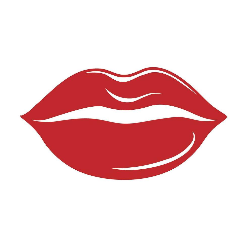 Lips vector icon set. kiss illustration sign collection.  woman symbol.