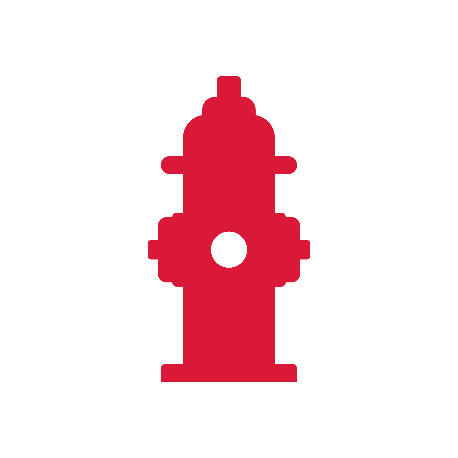 Fire hydrant icon. Firefighter illustration sign. Fire symbol or logo