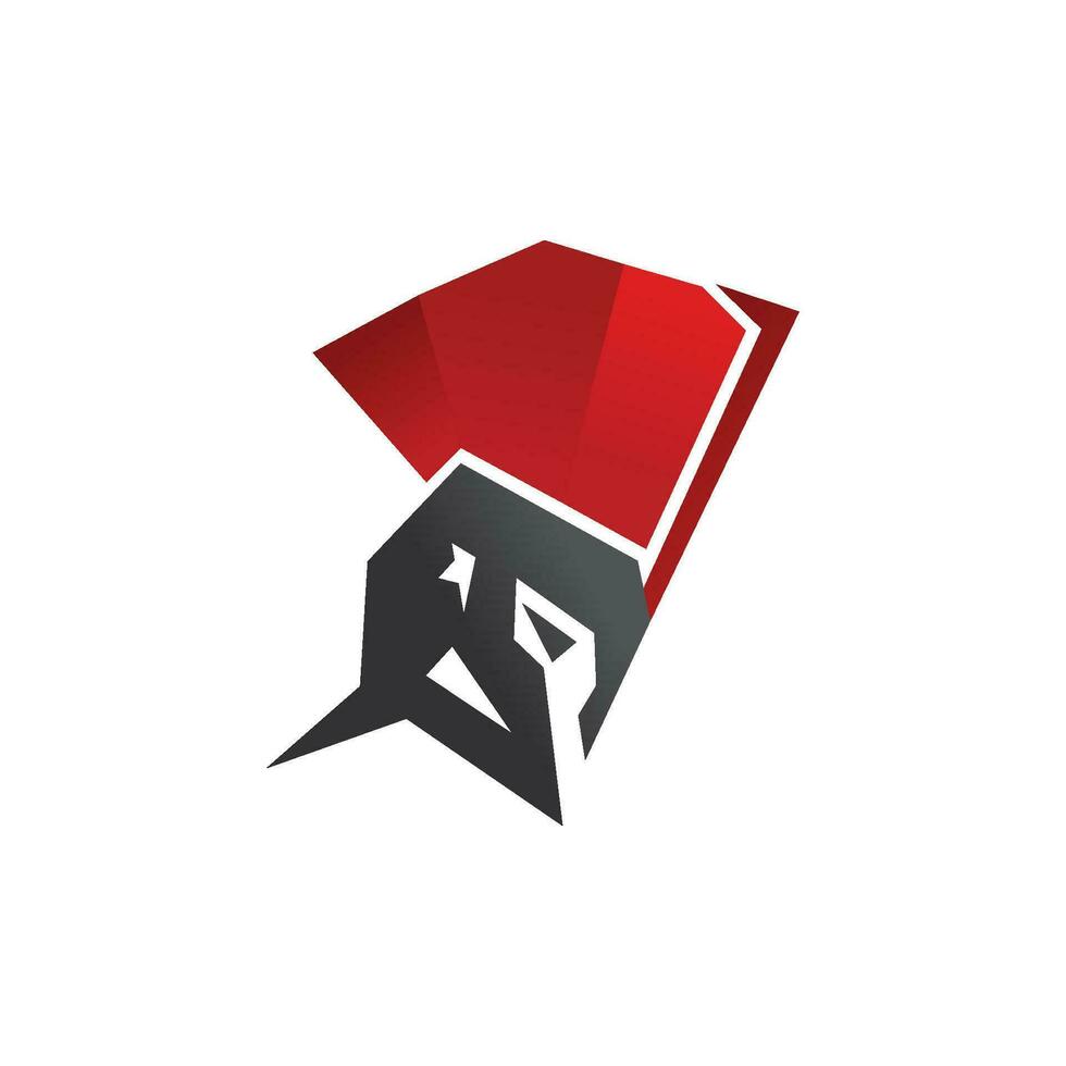 spartan logo design vector template