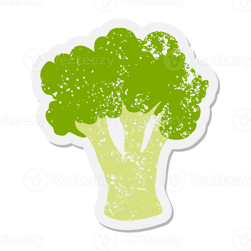 Broccoli  grunge sticker png