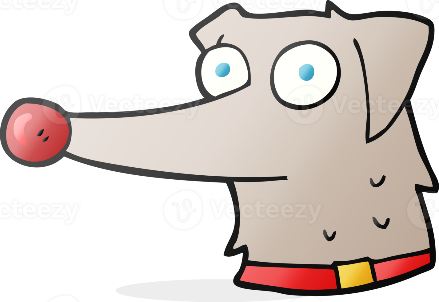 cartoon dog with collar png