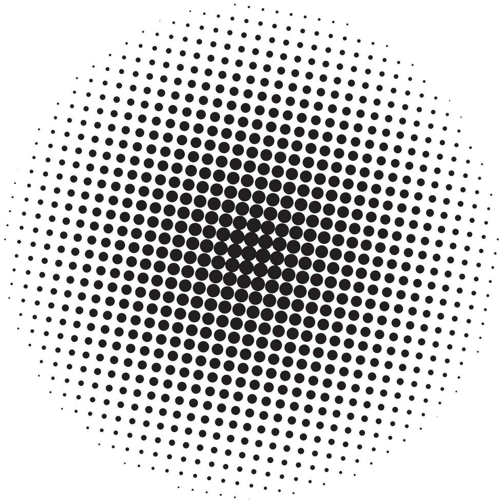 Abstract black gradient halftone shape vector illustration.