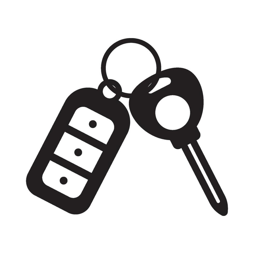 car key icon vector