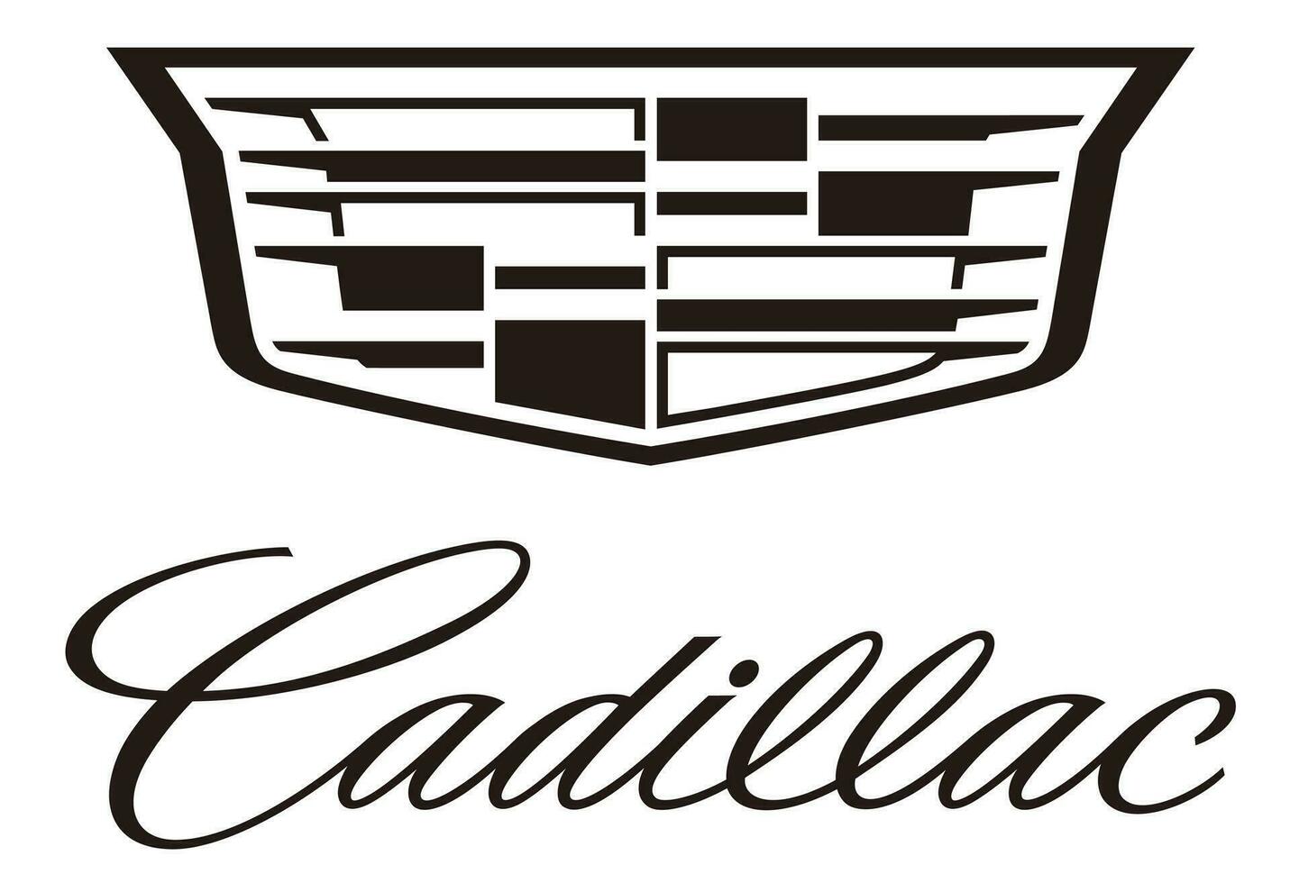 Cadillac car logo vector illustration