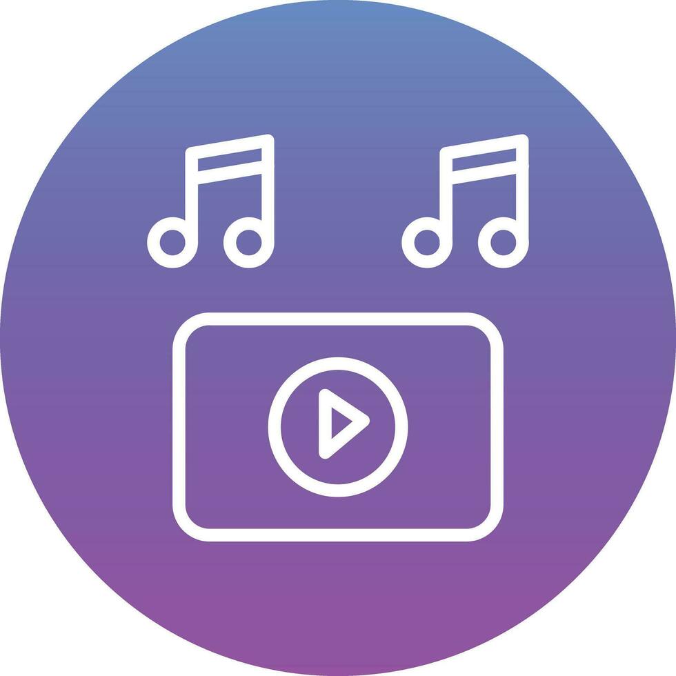 icono de vector de reproductor de música