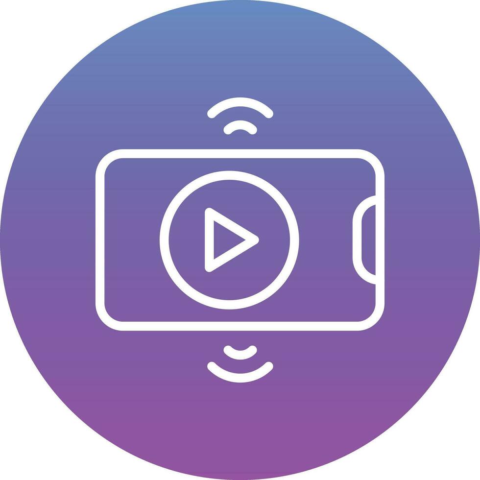 Live Streaming Vector Icon