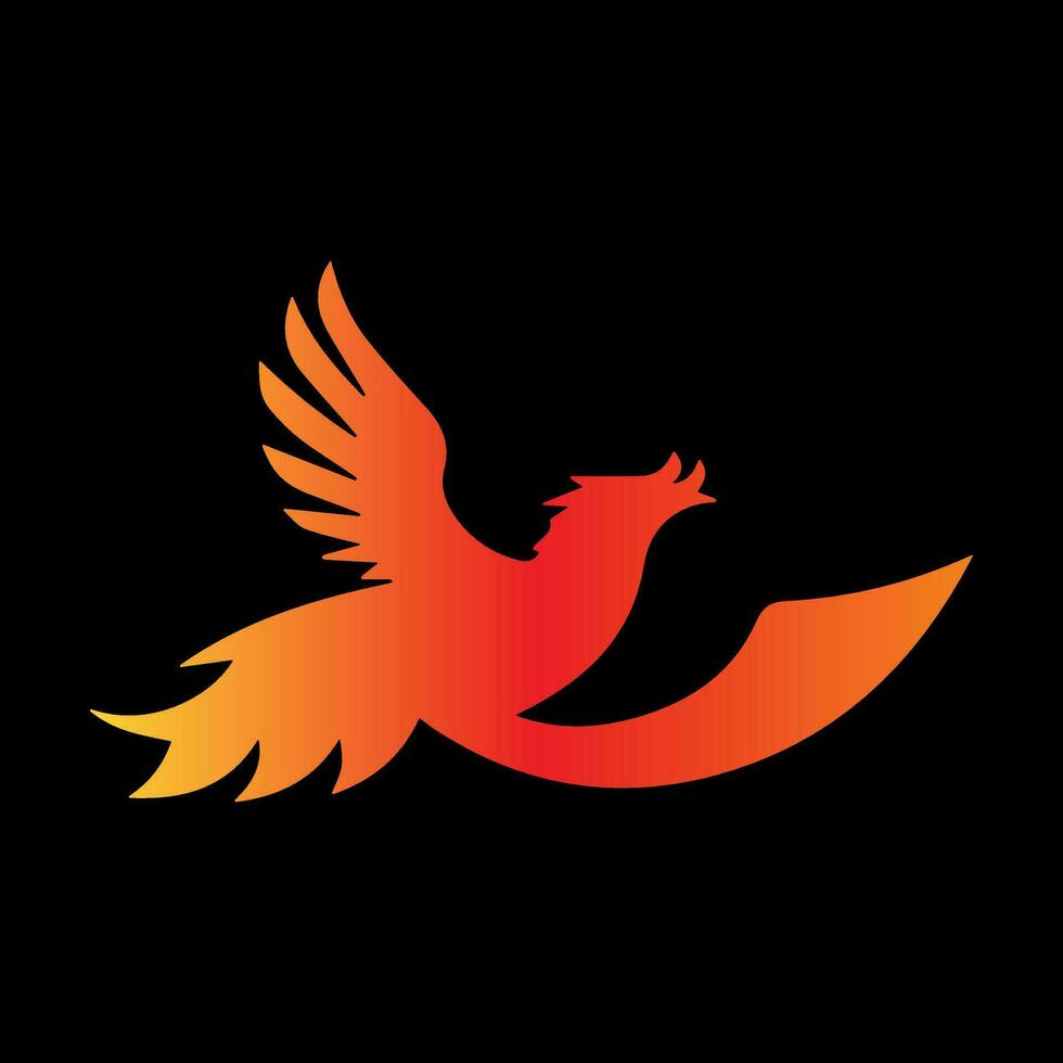 fénix pájaro logo diseño icono símbolo vector ilustración. águila logo modelo.