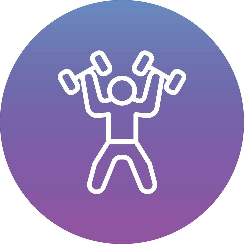 Weightlifter Vector Icon