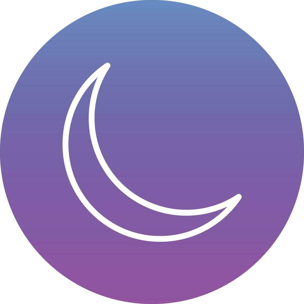 Waxing Moon Vector Icon