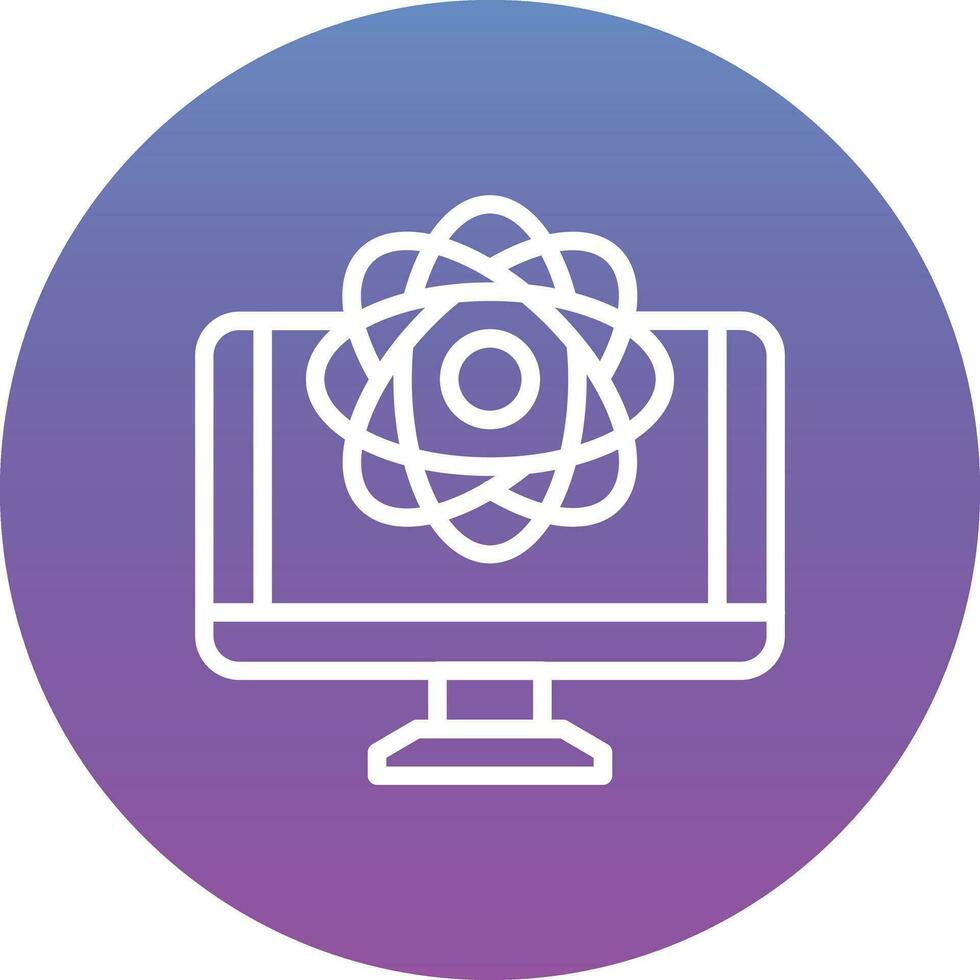 Quantum Computing Vector Icon