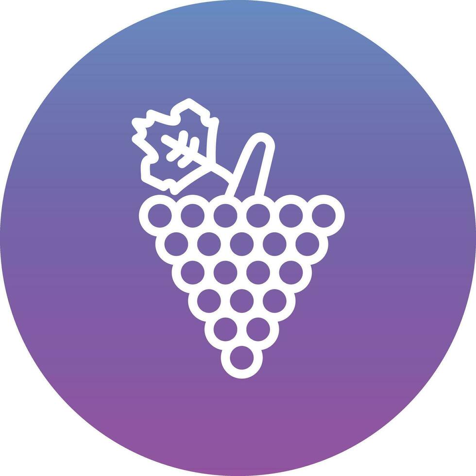 icono de vector de uvas