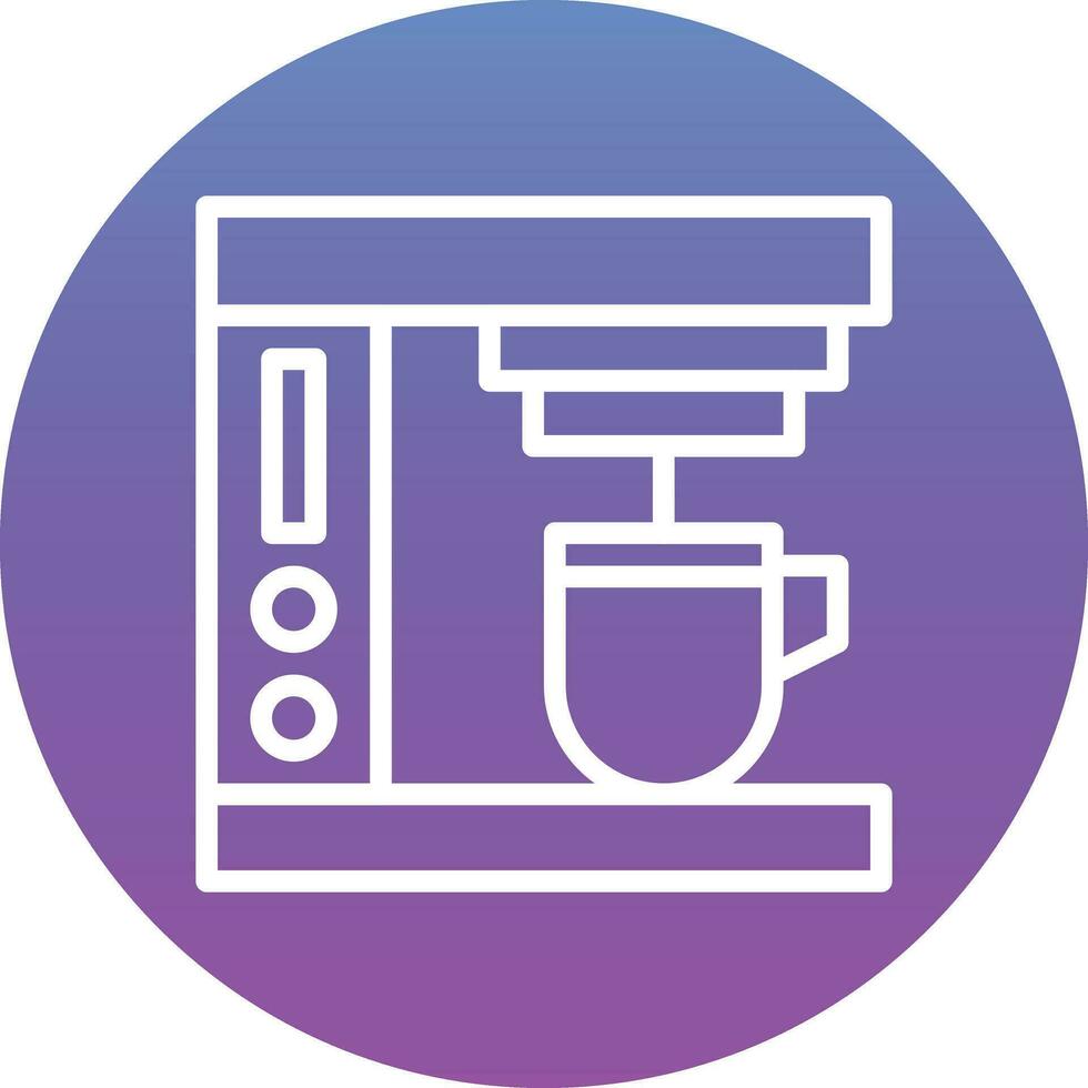 Smart Coffee Machine Vector Icon