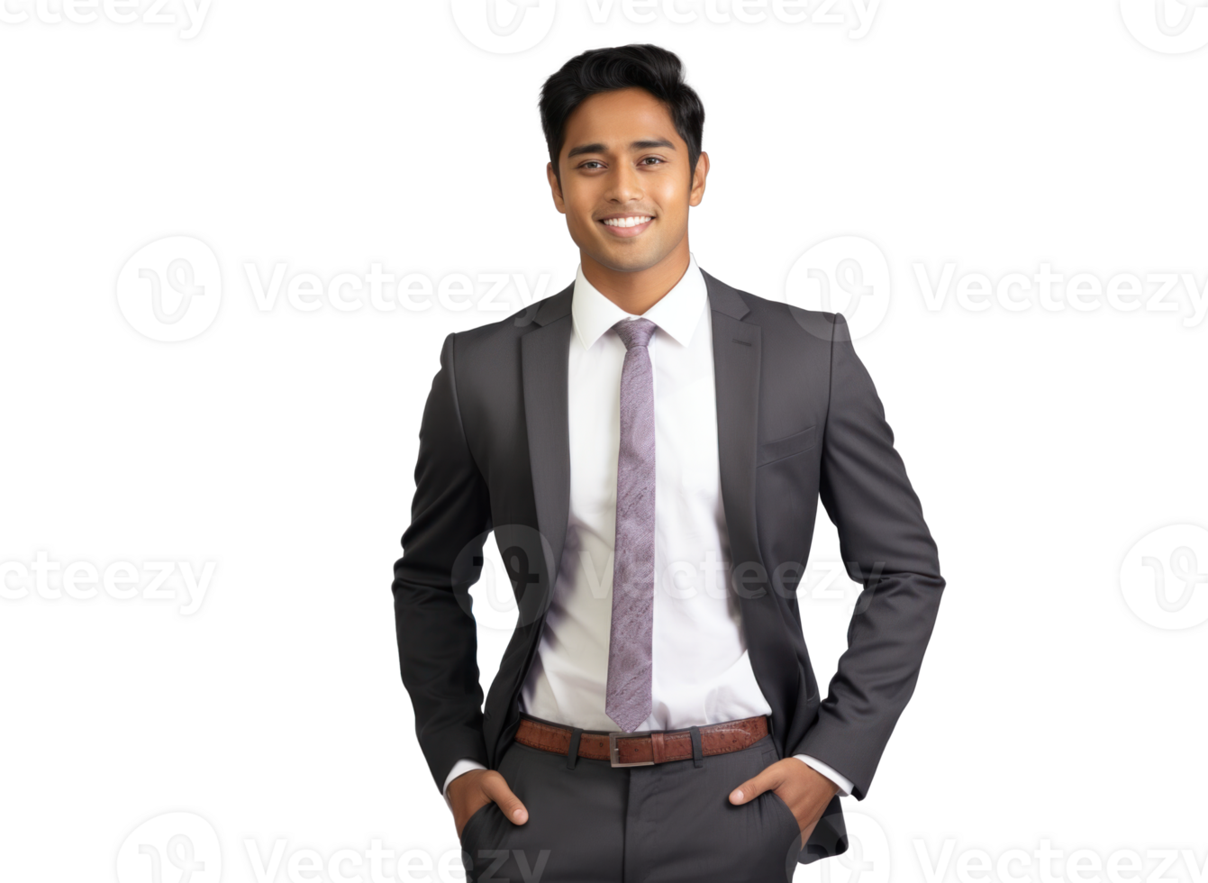 AI generated Confident Indian Businessman Portrait png