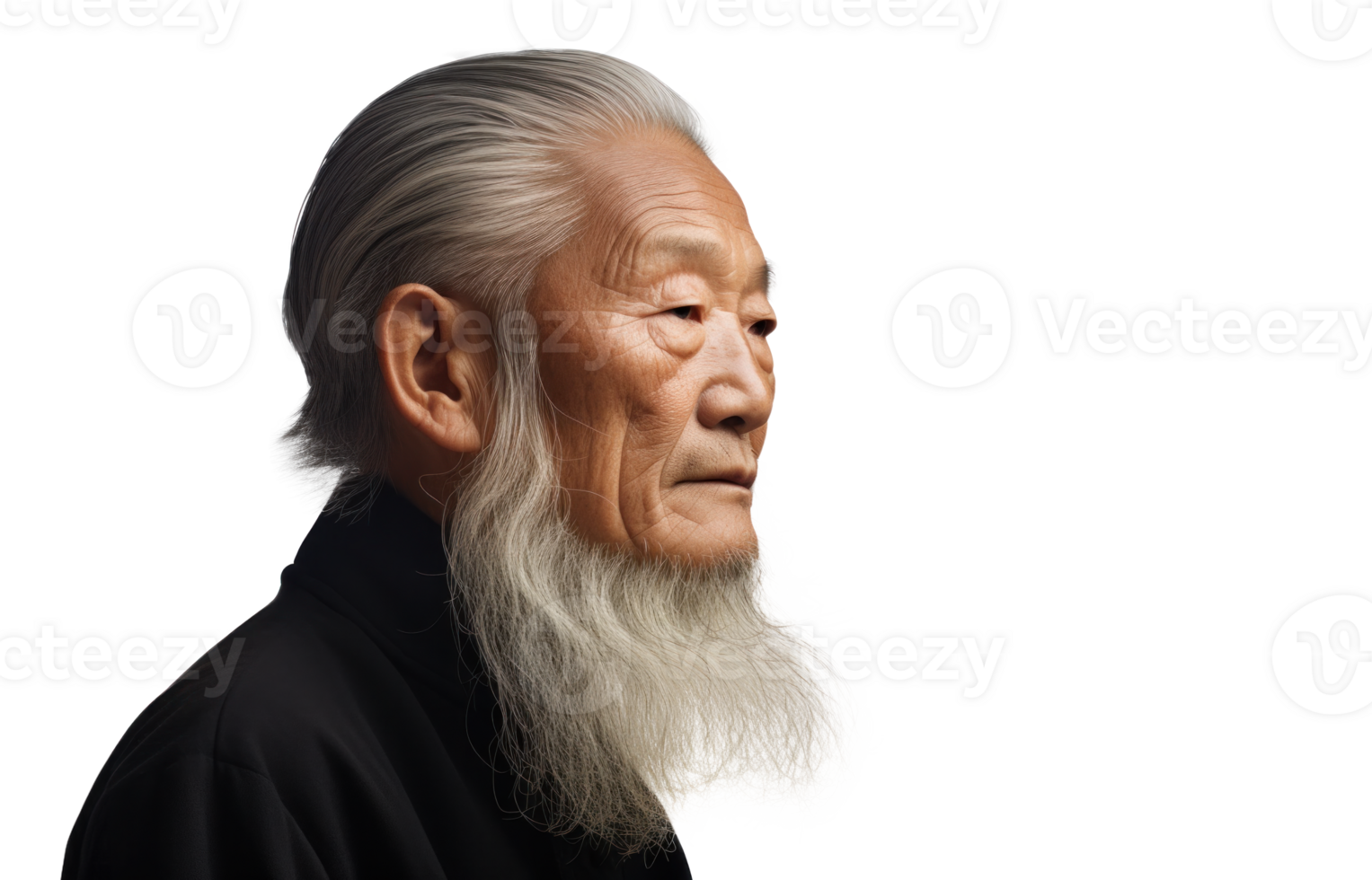 AI generated Asian Businessman Portrait   Senior Elegance png