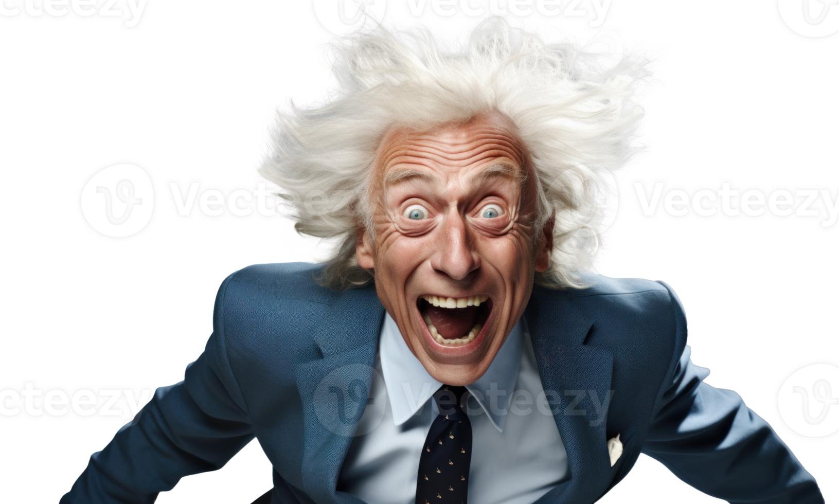 AI generated Joyful Senior Man Fashion Model png