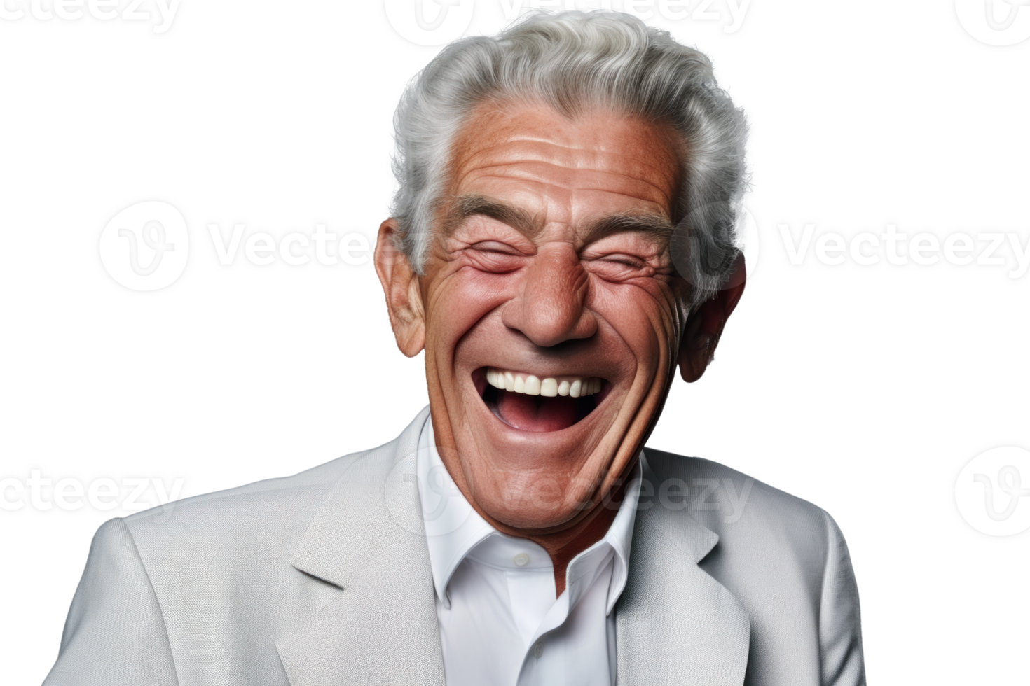 AI generated Senior Businessman Joyful Portrait Fashion png