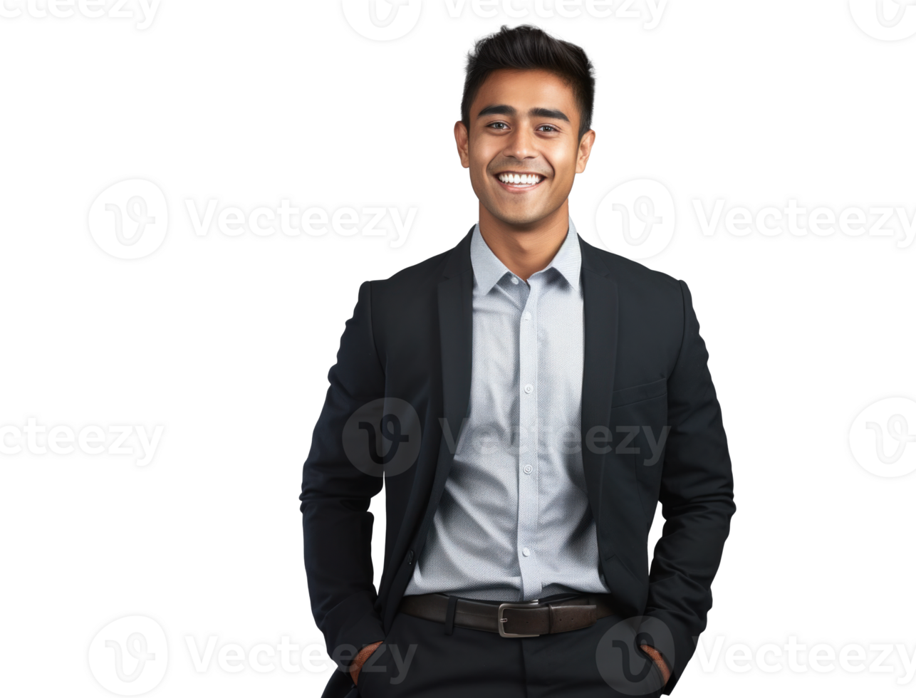 AI generated Confident Indian Businessman Portrait png