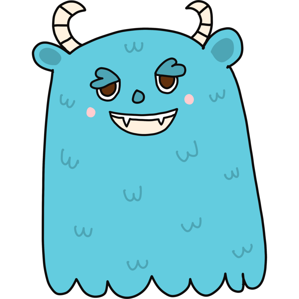 Monster Characters. Alian Characters. Isolated on transparent background png