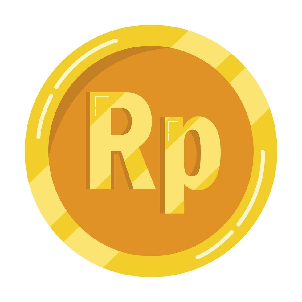 Illustration of Indonesian Rupiah Coin vector
