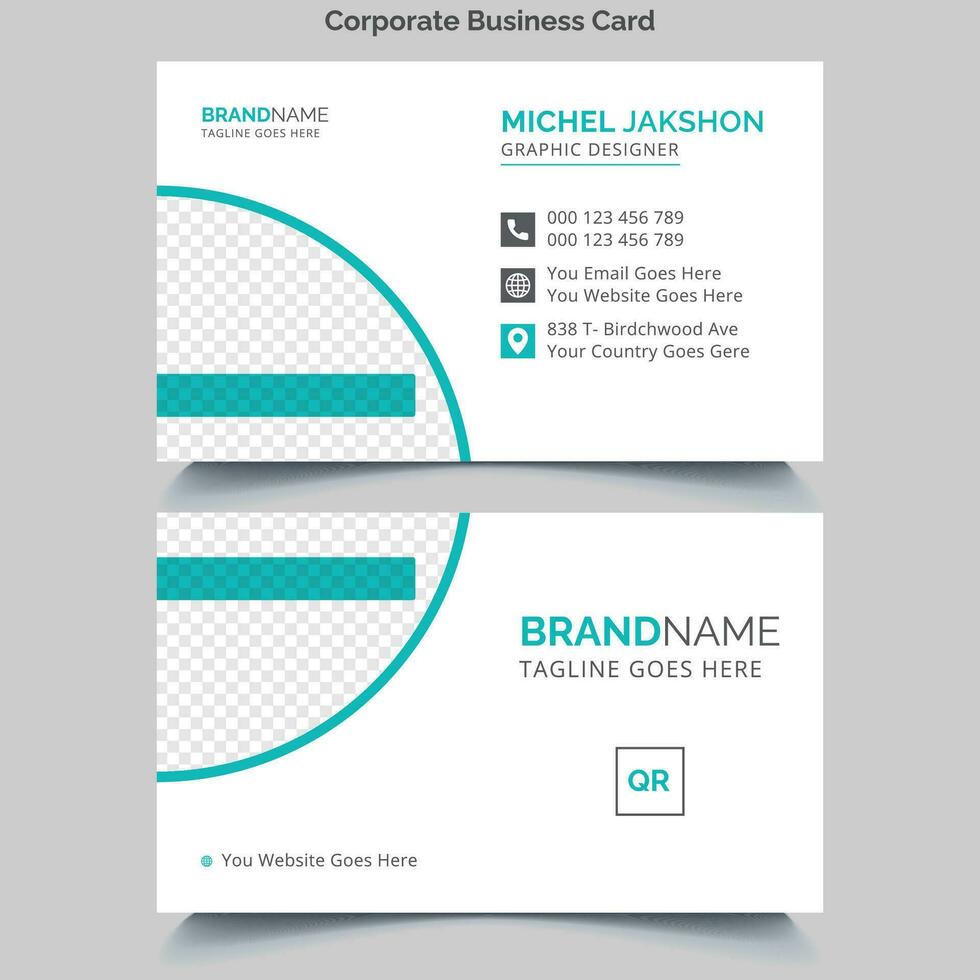 Corporate Business Card Template Design vector