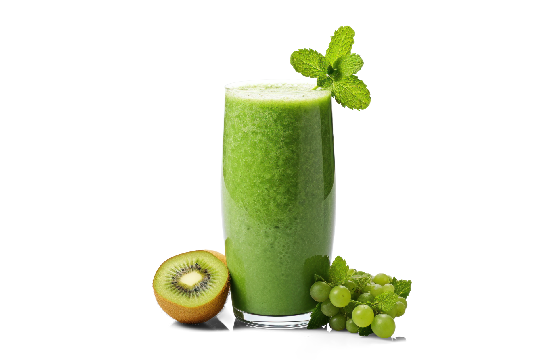 AI generated green smoothie, png file of isolated cutout object with ...