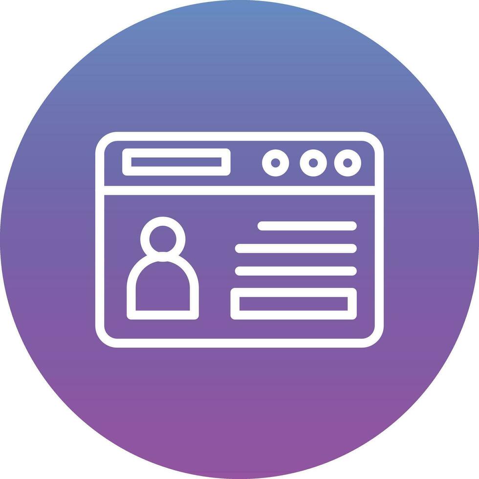 Web Portfolio Vector Icon