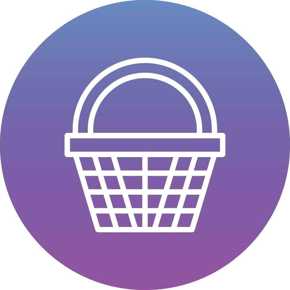 icono de vector de cesta de compras