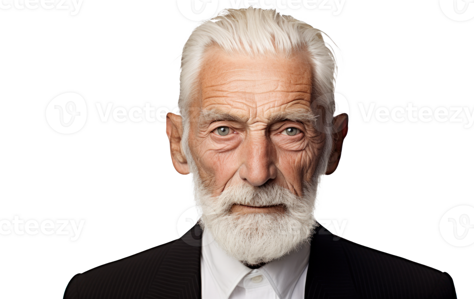 AI generated Senior Executive Portrait on Transparent Background png